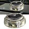 Miniatyrbild 6 av 8: Billuftfräschare Solenergi Autorotation Propeller Design Stark metall Bil Aromaterapi Diffusor för fordon Transparent