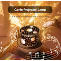 Miniatyrbillede 4 af 4: Baby Projektor Natlampe, LED Børne Natlampe Musik Glød Lampe 360 Graders Rotation, 8 Sange, 6 Projektionsfilm, Stjerneprojektor Lampe til Soveværelse