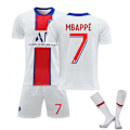 Miniatyrbild 1 av 2: Fotbollströja för barn Fotbollströja Hemma Borta Träningströja 21/22 20 21 Away Kit Mbappe 7 L