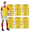 Miniatyrbild 1 av 6: 6-pack Pinnies västar träningströja för fotboll träningsväst children
