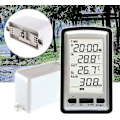 Miniatyrbild 1 av 4: Elektronisk regnmätare, trådlös bärbar högprecision radiostyrd digital regnmätare Regnmätare Mätverktyg Termometer Fuktighet Me