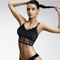 Miniatyrbild 4 av 6: 5 st Spets Braletter för Dam Bralette Vadderad spets Bandeau BH X-Large