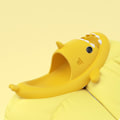 Miniatyrbild 4 av 4: Shark Tofflor Halkfria duschtofflor Badrumstofflor Mjuka sommarsandaler för flickor och pojkar New V Grey 38 39