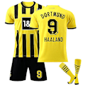 Miniatyrbild 1 av 2: 22/23 Borussia Dortmund Fotbollströja Fotbollströja HAALAND 9 Kids 18(100-110)