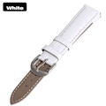Miniatyrbild 1 av 11: Klockarmband i Läder (Vintage-design) Vit 20mm