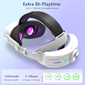 Miniatyrbillede 9 af 10: Head Strap Elite Strap med 12000 mAh batteri | til Meta Quest 3S &amp; Quest 3