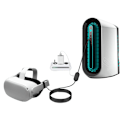 Miniatyrbild 3 av 3: Kabel 5m med signalförstärkare för VR-headset | för Quest 3 3S 2 PICO 4 HTC Focus 3
