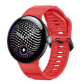 Vågformat silikonband för Google Pixel Watch 5 (45mm) Röd Red