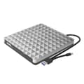 Miniatyrbilde 2 av 2: Diamond USB3.0+TYPE-C ekstern DVD-brenner optisk stasjon Sølv