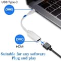 Miniatyrbillede 5 af 5: Usb C til HDMI-adapter, 4K Type-c til HDMI-adapter til Thunderbolt 3 Silver