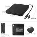 Miniatyrbillede 4 af 4: USB3.0 & Type-C ekstern optisk drev DVD-brænder egnet til bærbare computere