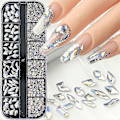 Miniatyrbild 5 av 5: Strass-stenar med platt baksida för nagelkonst, för akrylnaglar DIY-hantverk kvinnor smink nagelkonstdekorationer