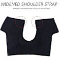 Miniatyrbillede 3 af 5: Vaskbar Svedskjold Vest Åndbar Svedabsorberende Vest Toppe Hurtigtørrende Underarms Armhule Fugtpude Vest til Kvinder Mænd Sort Large