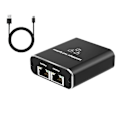 Miniatyrbillede 1 af 5: 1000 Mbps Netværkssplitter Ethernet Splitter kompatibel med 2 PC Bærbar Netværk RJ45 Splitter 1 ind 2 ud Gigabi