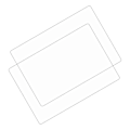 Miniatyrbillede 1 af 5: 2 stk. Tablet Skærmbeskytter 2.5D Buekant Sømløs Montering Sensitiv 10.2 Tommer Hærdet Glas Film til IOS Pad 7 8 9