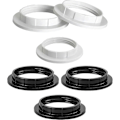 Miniatyrbillede 1 af 5: Styk Plastik E27 Lampeskærm Reduceringsring, Lampeskærm Tilbehørsring Plade, Adapter Konverter, E27 Reduceringsring, Lampeskærm Ring, Til Bordlampe (Hvid