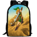 Miniatyrbild 1 av 5: Spel The Legend of Zelda Breath of The Wild Barnryggsäck Kawaii Fritid Kindergarten Student Skolväska Bokväska Barnpresent style 10