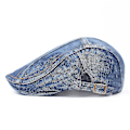 Miniatyrbild 2 av 2: Denim Basker Cap utomhus Flat Cap Visir