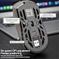 Miniatyrbild 4 av 5: SMAILWOLF RS8 Bluetooth-mus, 10000dpi, Tre-lägesanslutning, Makro Gaming-mus för PC Notebook L