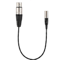 Miniatyrbillede 2 af 5: Mini XLR 3-pin han til XLR 3-pin hun aluminiumsfolie skærmet kobbertråd lydkabel