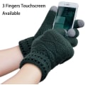 Miniatyrbild 3 av 5: Vinter Touchscreen Sticka Handskar Tjocka texthandskar för män med varmt ullfoder