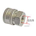 Miniatyrbilde 3 av 5: G 1/4 G3/8 Høytrykksspyler Adapter Hurtigkobling Fittings Slangeadapter Høytrykksspyler Hurtigkoblingssett Holdbart