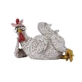 Miniatyrbillede 1 af 5: Sjov Hane Høne Harpiks Status Skrivebord Hjem Sød Hane Høns Figurer Ornament Have Tilbehør