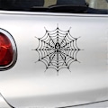 Pikkukuva 5 / 5: Autotarra Spider Web -tyyliin, auton korin ikkunatarra, heijastava tarra, koristeelliset lisävarusteet, valkoinen