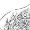 Miniatyrbild 5 av 5: 200 st Böjda Nudelrör Distanspärlor Lång Smidig Twist DIY Smyckestillbehör Silver