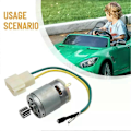 Pikkukuva 2 / 5: RS550 RS390 RS380 Lasten Sähköauton Moottori Vaihteella Johdolla Ja Suurella Väännöllä Ja Teholla 12V 6V DL555 24V 10 Hammasta 1 Cm