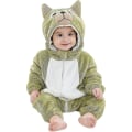 Miniatyrbild 1 av 5: Unisex baby Vinter Höst Flanell Huva Romper Cosplay Jumpsuit Hög kvalitet Horse 19 24 Months