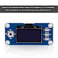 Miniatyrbilde 5 av 5: 1,3 tommers OLED Display HAT Utvidelseskort For Raspberry Pi 2B/3B/Zero/Zero W