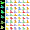 Miniatyrbillede 1 af 4: 60 stk. Mini Firben Figurer Selvlysende Reptil Miniaturer Små Resin Firben