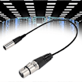 Miniatyrbillede 4 af 5: Mini XLR 3-pin han til XLR 3-pin hun aluminiumsfolie skærmet kobbertråd lydkabel