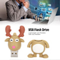 Miniatyrbild 3 av 3: USB-minne Lättviktigt Portabelt Säkert Pålitligt Utsökt PVC Jul USB-minne 64GB