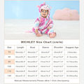 Miniatyrbild 3 av 5: Unisex baby Vinter Höst Flanell Huva Romper Cosplay Jumpsuit Hög kvalitet Unicorn 2 5 Months