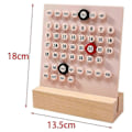 Miniatyrbillede 3 af 5: Træ Skrivebordskalender Evighedskalender Retro Hjem Unikke Gaver, Måned Dato Visning, Skrivebordsdekoration