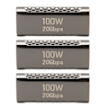 Pikkukuva 2 / 3: 3 kpl USB C Naaras-Naaras -sovitin, tukee jopa 20 Gbps:n tiedonsiirtoa, 100 W:n virransyöttöä ja 8K 60 Hz:n videon läpivientiä, USB C -liitin