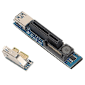 Miniatyrbild 1 av 3: PCIE Förlängningskabel Integrerad Strömförsörjning Guldpläterade Kontakter Fint Utförande PCIE Förlängning