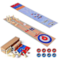 Miniatyrbild 1 av 3: 3-i-1 Bordsspel Shuffleboard Bowling och Curling Portabelt Familjespelset för Barn och Vuxna