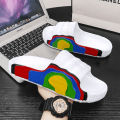 Miniatyrbild 1 av 5: Tofflor herr ytterkläder sommar sport kokos stepping bajs känsla halkfri mjuk sula flipflops utomhus strand tjock sula sandal 2025white 39-40