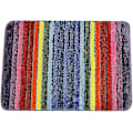 Miniatyrbild 1 av 5: Tflycq Rainbow Färgglad Badrumsmatta 19 X 27 tum Aqua Mjuk Mikrofiber Plysch Vattenabsorberande Tjock Badmatta Maskintvättbar Halkfri Dörr Matta Rect