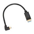 Miniatyrbillede 1 af 2: DP til Minidp Adapter Multifunktion Understøtter 8K 60Hz 4K144Hz Tovejs Transmission Mini DisplayPort Adapter Opadvendt Bøjning