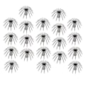 Miniatyrbillede 4 af 5: 2x 20 Rustfri Stål Kroge til Blæksprutter til Ærmer, Fisk, Rejer, DIY Fiskeredskaber - D