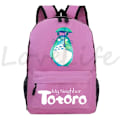 Miniatyrbild 1 av 5: Min granne Totoro Ryggsäckar Anime Ryggsäck Mochila Pojkar Flickor Tecknade Skolväskor Studenter Bokväska Teenage Laptop Reseväska style 16