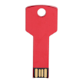 Miniatyrbild 2 av 2: Rött USB-minne Aluminiumlegering Nyckelform Minnesenhet U Disk för Bil Dator Användning Hemtillbehör 64GB