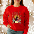 Miniatyrbild 1 av 5: 90-tals retro sweatshirt Streetwear Lana Del Rey Vintage Estetisk hoodie Music Tour Shirt Dam Höst Vinter Trendiga toppar Red M