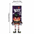 Miniatyrbild 2 av 5: Halloween Dörr Hängde Flaggor Ornament Gobeläng Skylt Spöklikt Skrämmande Halloween Festtillbehör För Utomhus Veranda Spökhus B