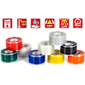 Miniatyrbillede 4 af 5: 1x 3m selvsmeltende (selvamalgamerende) silikone tape, isoleringstape og forseglingstape (vand, luft), 25mm bred, sort