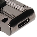 Miniatyrbilde 3 av 4: Høyre Vinkel USB Hann til Type C Hunn Adapter 120W Opptil 10Gbps Sink Legering Skall 3.1 USB A til C OTG Adapter